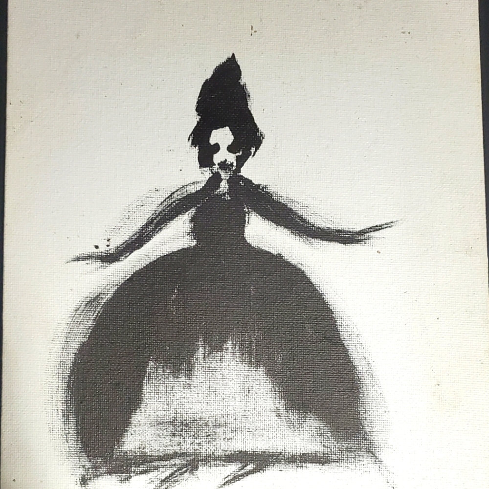 beautiful yet chilling painting of a woman!